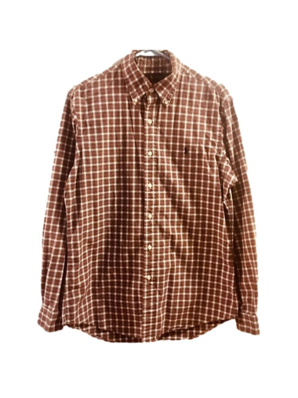 Ralph Lauren Men Red White Green Plaid Button Down - Picture 1 of 6